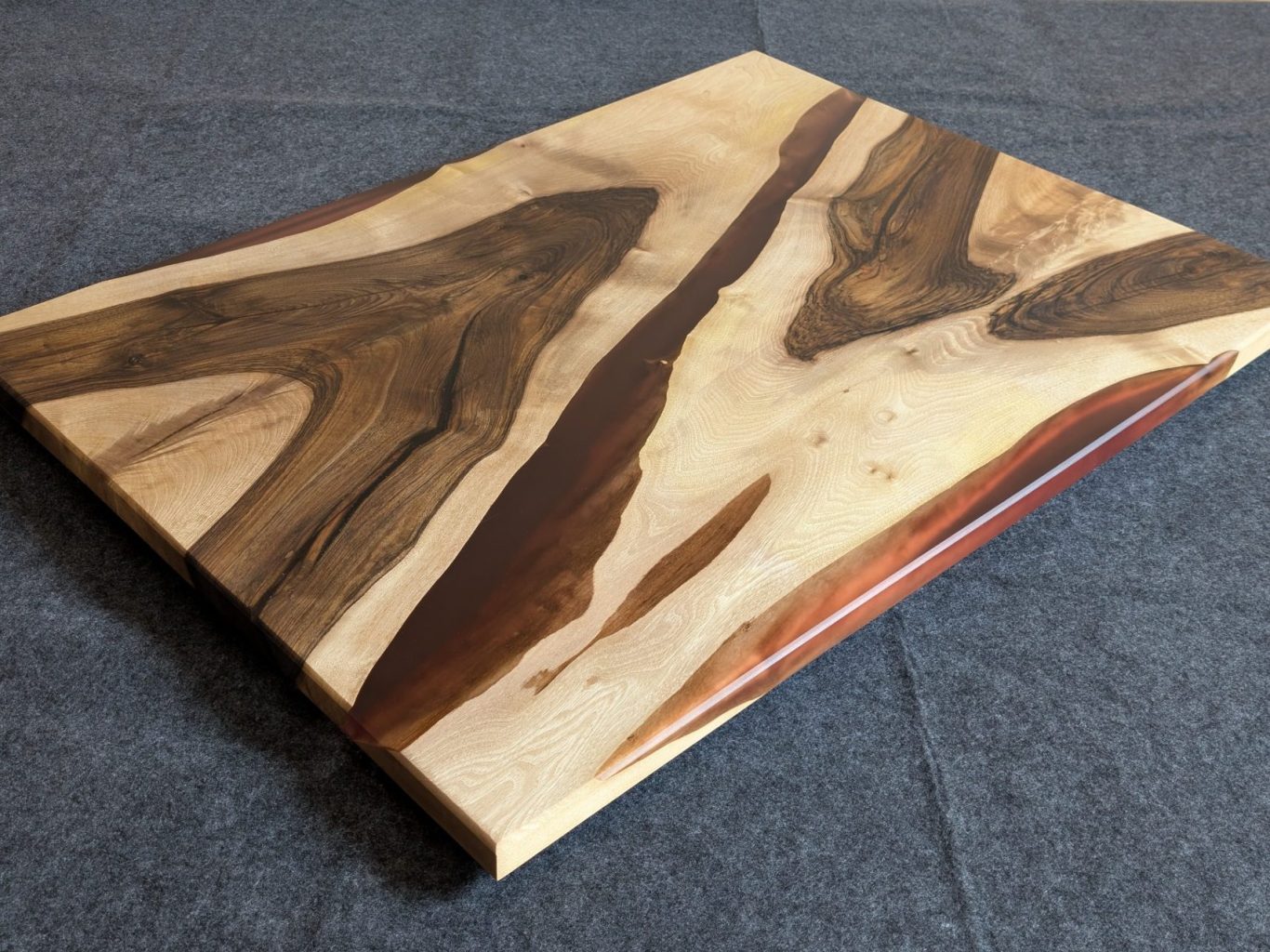 Datum - walnut and resin coffee table Walnut and resin coffee table hand made in Northern Ireland