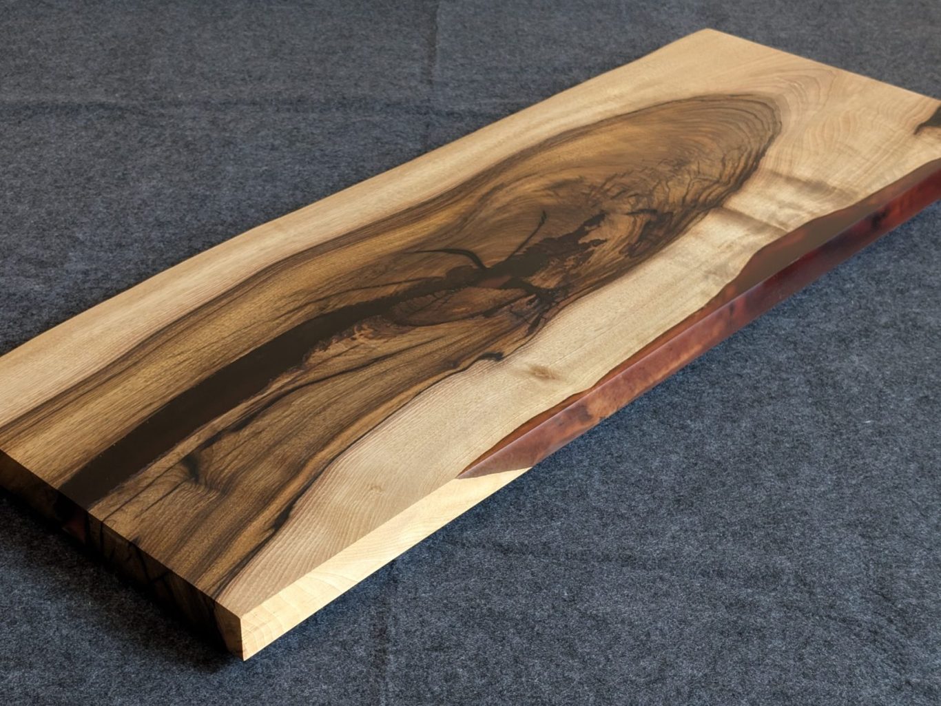 Drift 1/3 - Walnut and resin coffee table Walnut and resin live edge coffee table hand made in Northern Ireland