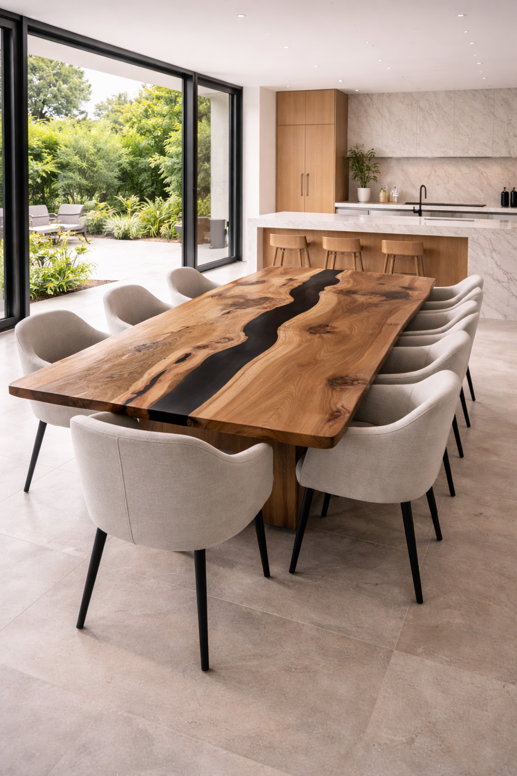Elm Elm resin dining table by INSIGNI