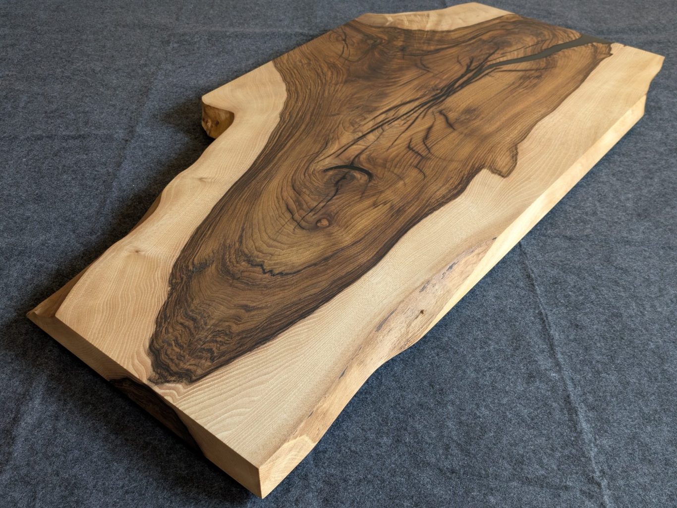 Obsidian 2/2 - Wanut and resin coffee table Walnut and resin live edge coffee table hand made in Norrthern Ireland